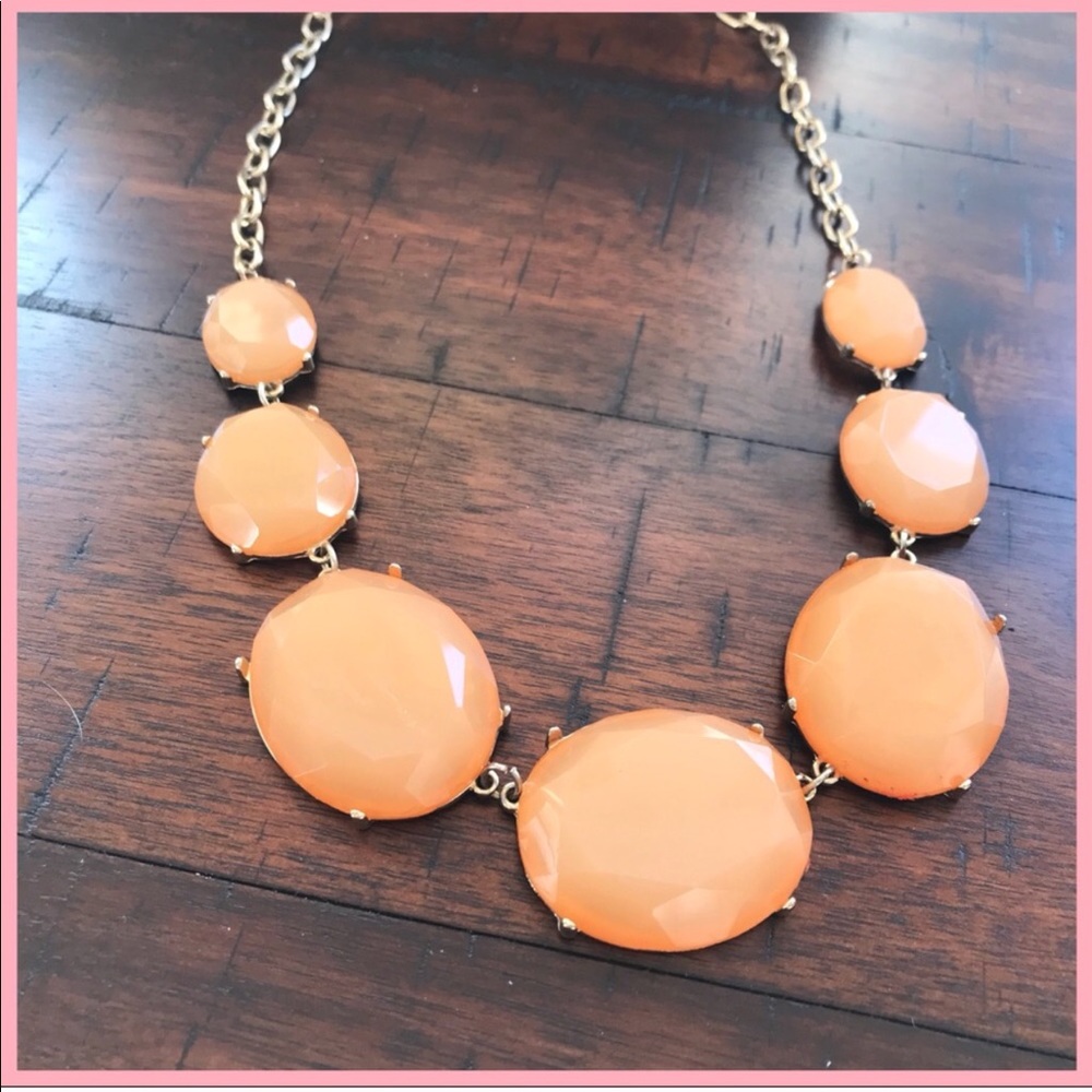 🍑 peach statement necklace 🍑